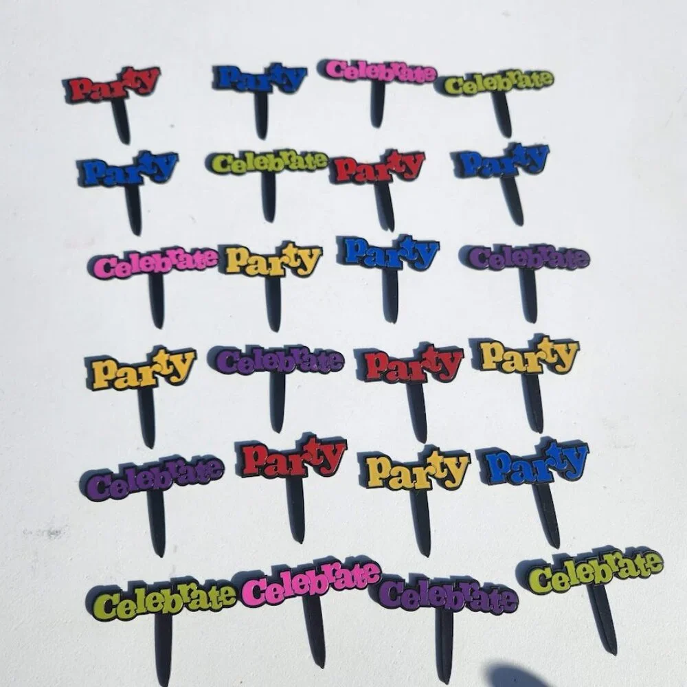 24 Celebrate Party Congrats Grad Graduation Cupcake Cake Toppers Picks New Party